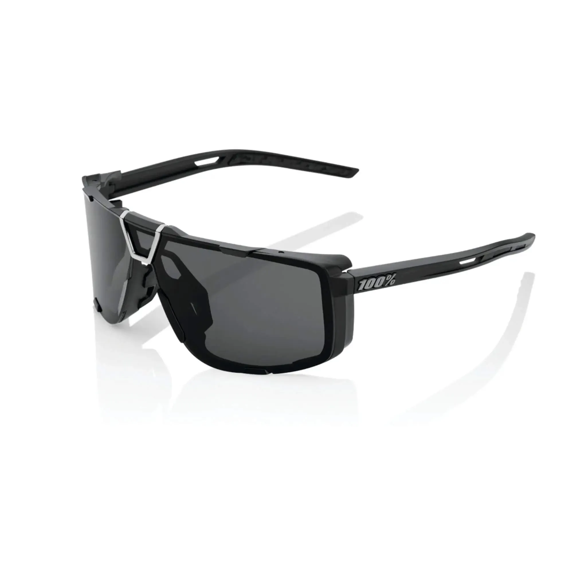 100% Eastcraft Glasses Matt Black / Smoke Lens