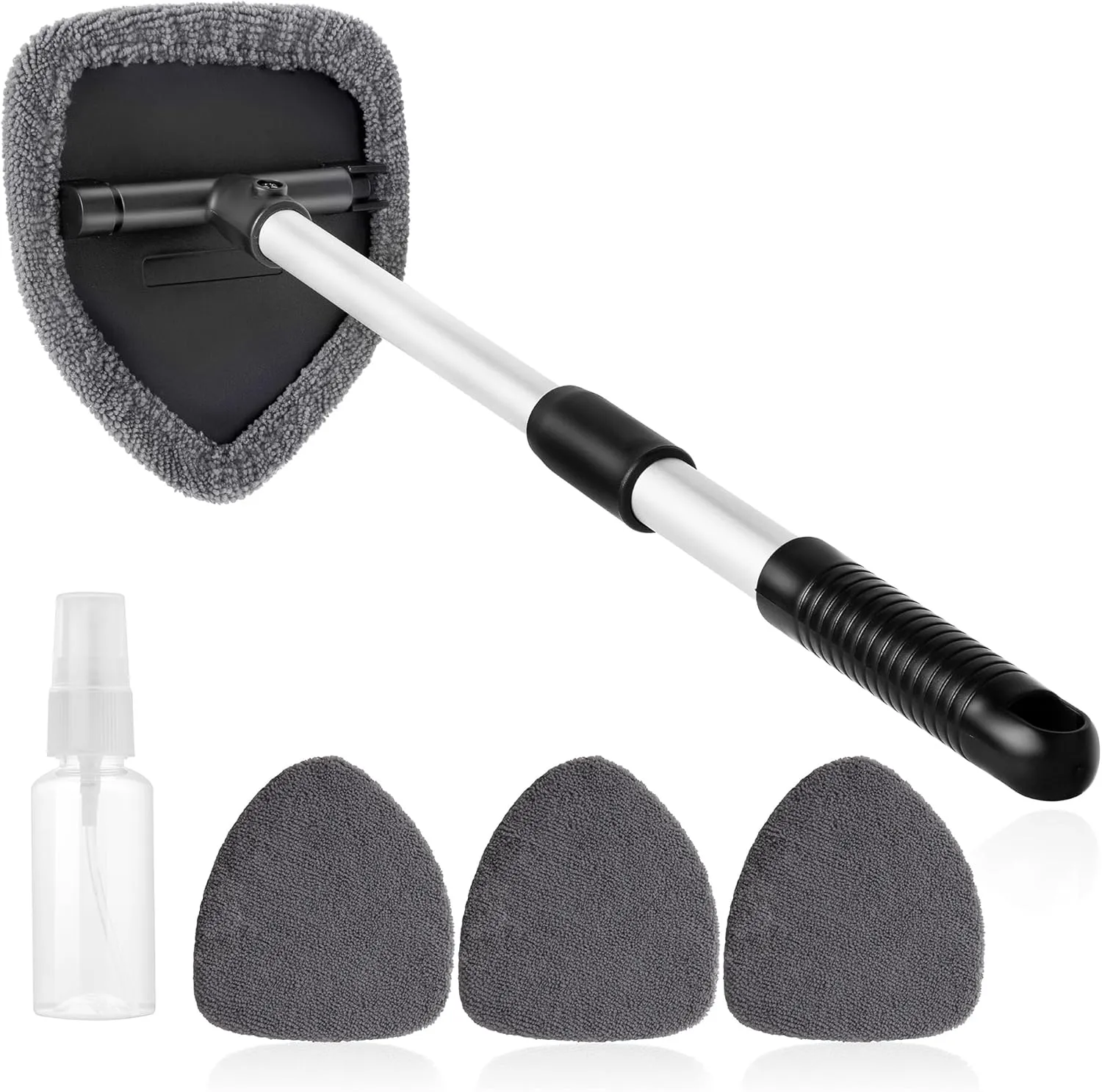 11Pcs Windshield Cleaner Tool, Car Window Cleaning Wash Kit with 6 Reusable Micr