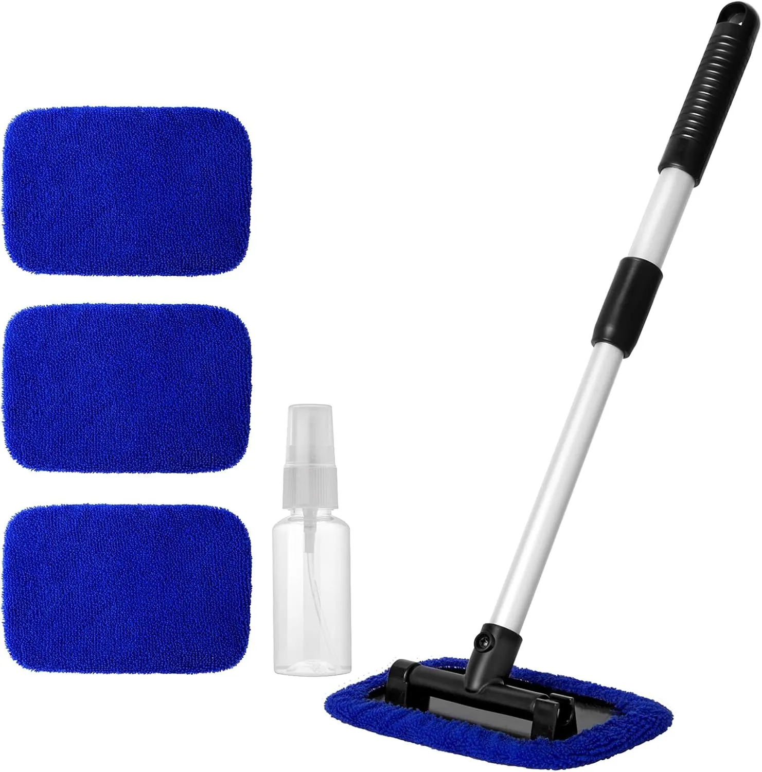 11Pcs Windshield Cleaner Tool, Car Window Cleaning Wash Kit with 6 Reusable Micr