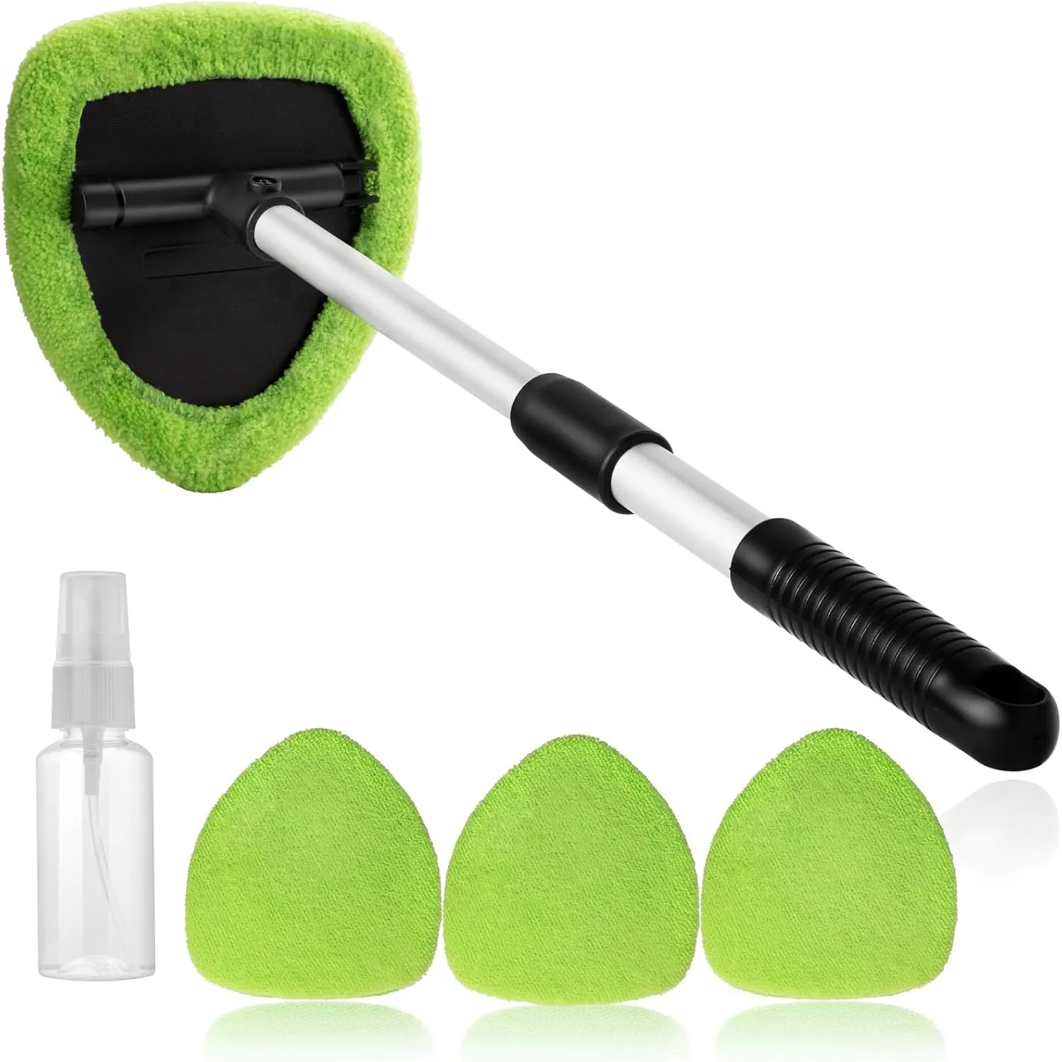 11Pcs Windshield Cleaner Tool, Car Window Cleaning Wash Kit with 6 Reusable Micr