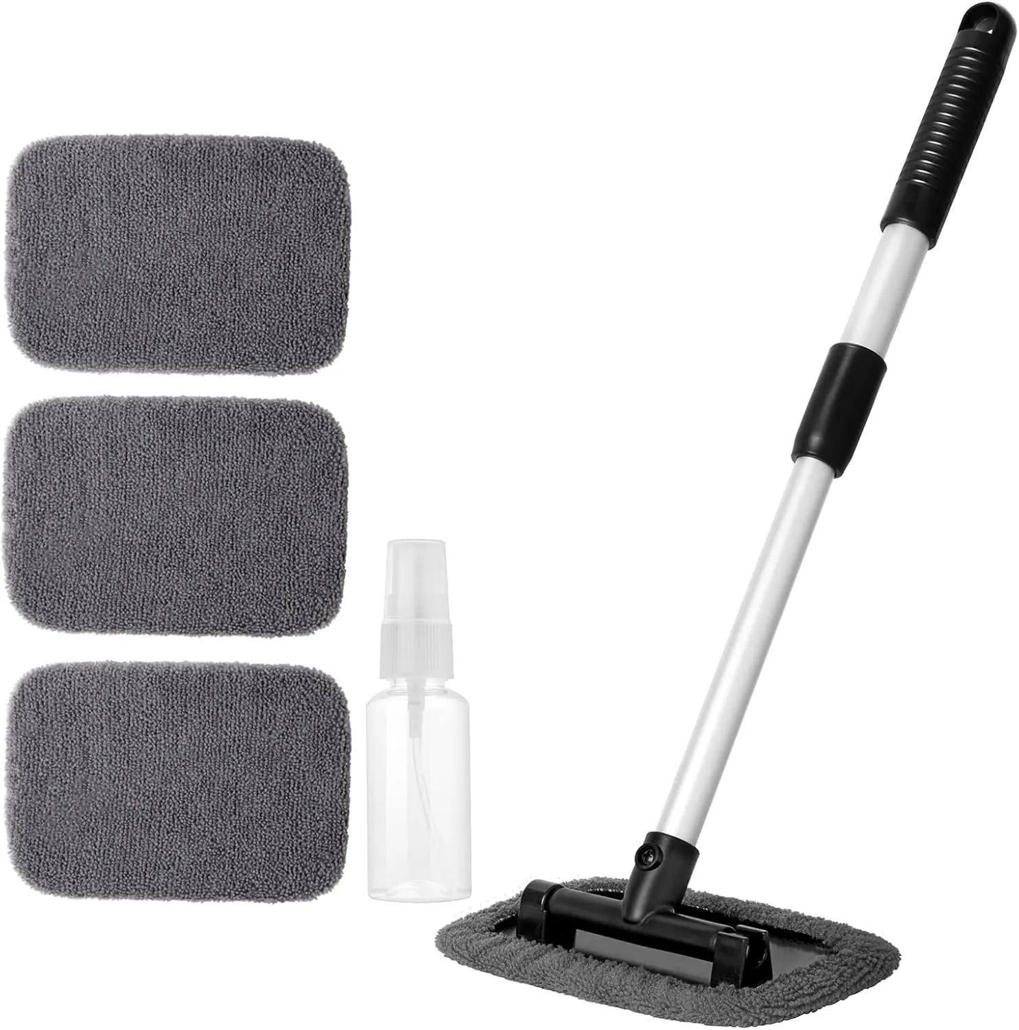 11Pcs Windshield Cleaner Tool, Car Window Cleaning Wash Kit with 6 Reusable Micr