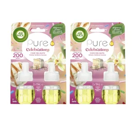 2 Pack Air Wick Cake Delights Plug In Diffuser Refill 19ml 4x refill