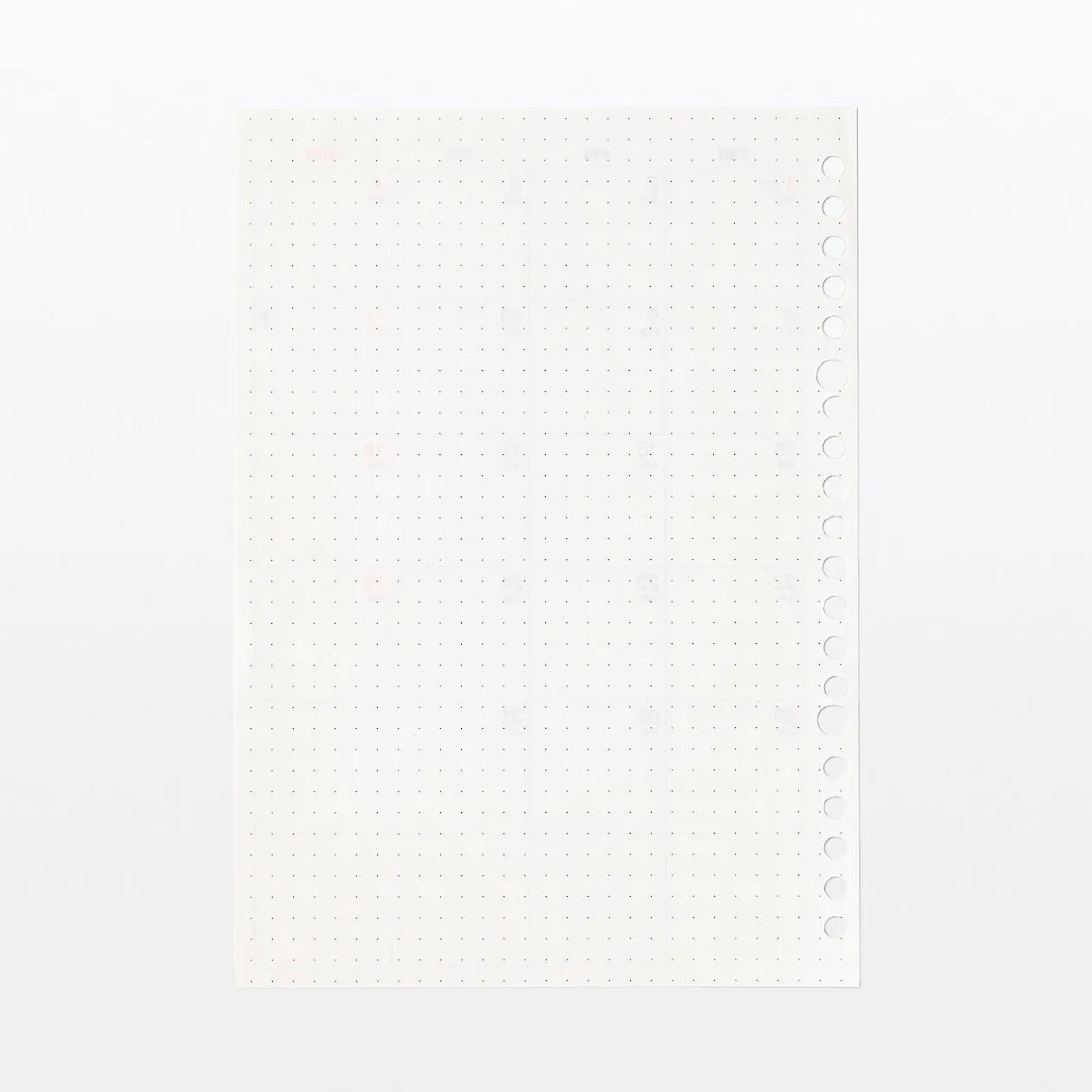 2025 Loose Leaf Paper Refill - Monthly Planner