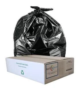 30 x 36 Black Low Density Can Liners, 0.8 mil, 30 Gallon (250/cs)