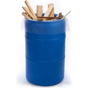 38" x 65" x 2 mil 60 Gallon Clear Eco-Manufactured Plastic Heavyweight Trash Can Liners (Case of 100)