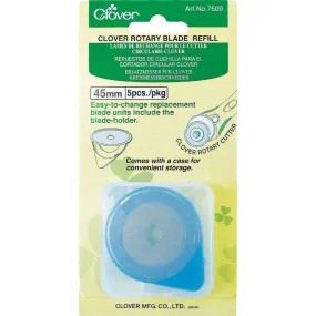 45MM Rotary Cutter Blades (5pk), Clover