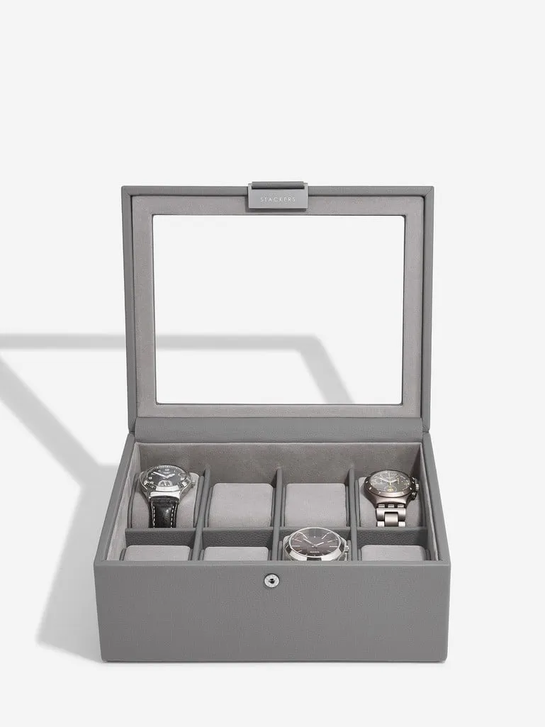 8 Piece Watch Box - Slate Grey - 76067