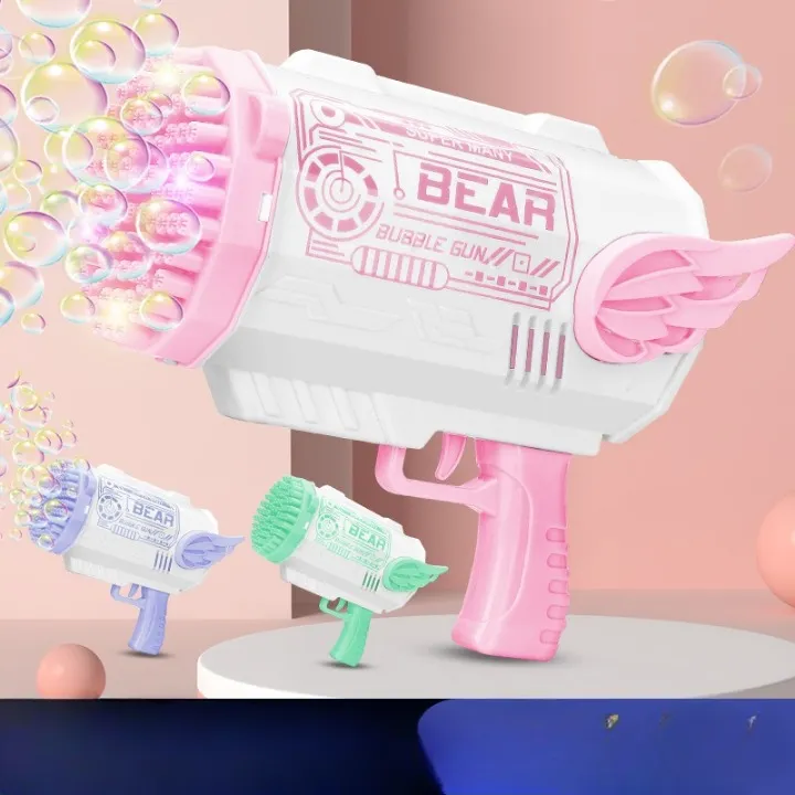 80 Hole Enormous Bazooka Bubble Gun for Kids