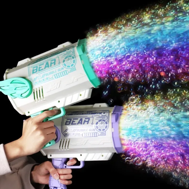 80 Hole Enormous Bazooka Bubble Gun for Kids