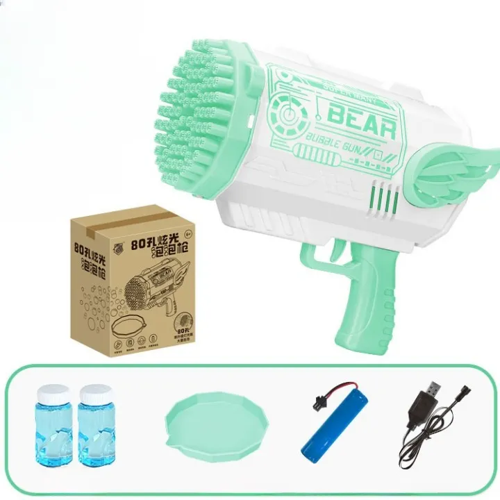 80 Hole Enormous Bazooka Bubble Gun for Kids