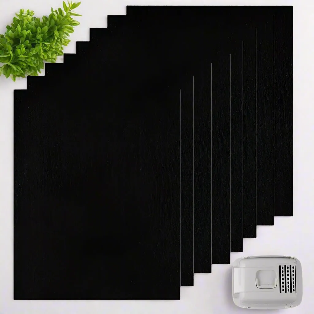 8Pcs Charcoal Filter Pads for Household Trash Cans