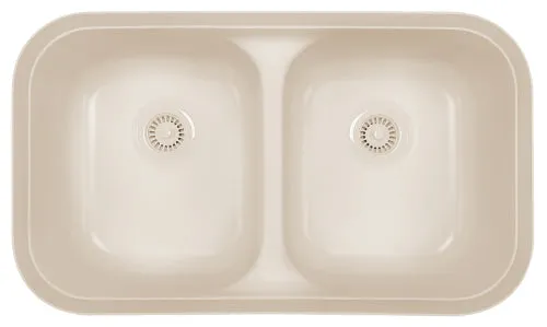 A-350 | Karran Double Equal Bowl Acrylic Undermount Sink