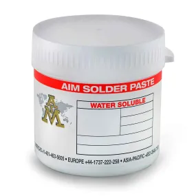 AIM WS483-SN63/PB37-T3 Water Soluble Solder Paste, 500 Gram Jar (10 jars)