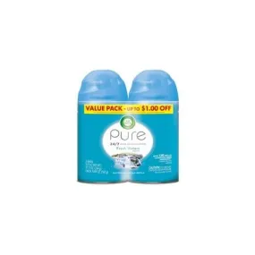Air Wick Fresh Water Refill Pack - Spray - 6.17 oz - Fresh Waters - 60 Day - 6 / Carton - Odor Neutralizer