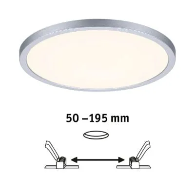 Areo VariFit Round LED Recessed Panel Smart Home Zigbee 230mm Tunable White - Chrome