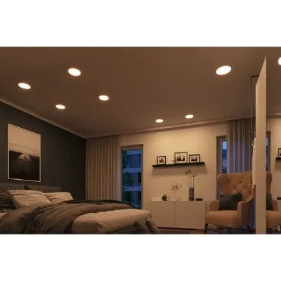 Areo VariFit Round LED Recessed Panel Smart Home Zigbee 230mm Tunable White - Chrome
