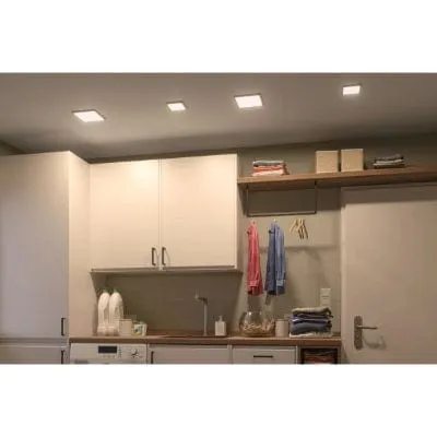 Areo VariFit Square LED Recessed Panel 175x175mm Neutral White - White