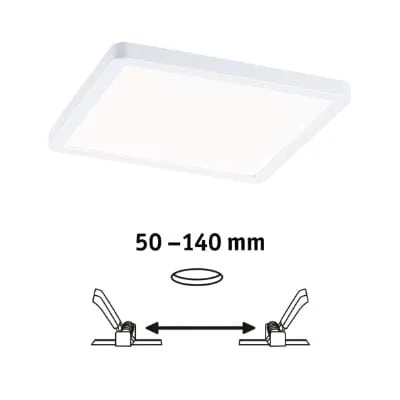 Areo VariFit Square LED Recessed Panel 175x175mm Neutral White - White