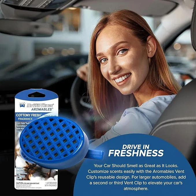 Aromables® Vent Clip Car Air Freshener - (3-Pack Bundle Options)