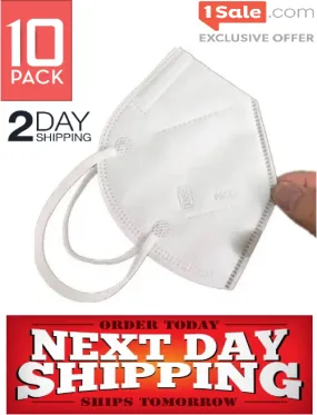 (As low as 85¢!) LOWEST PRICE EVER: 10, 20 or 100 Pack: KN95 Face Masks - SHIPS FROM U.S. - Orders in by 2PM ET Ship Same Business Day!