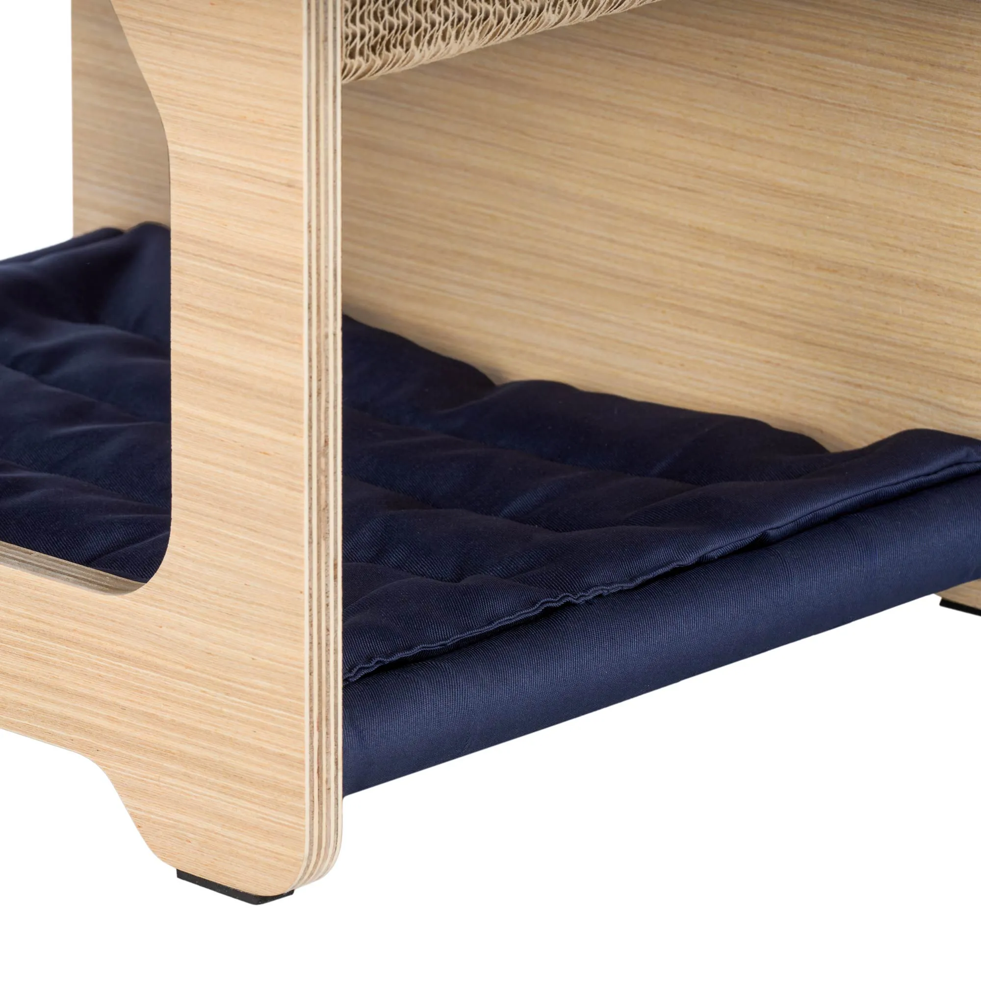 Ascentials by FurHaven Chalet Angled Scratching House (16”), Compact Cat Hideaway