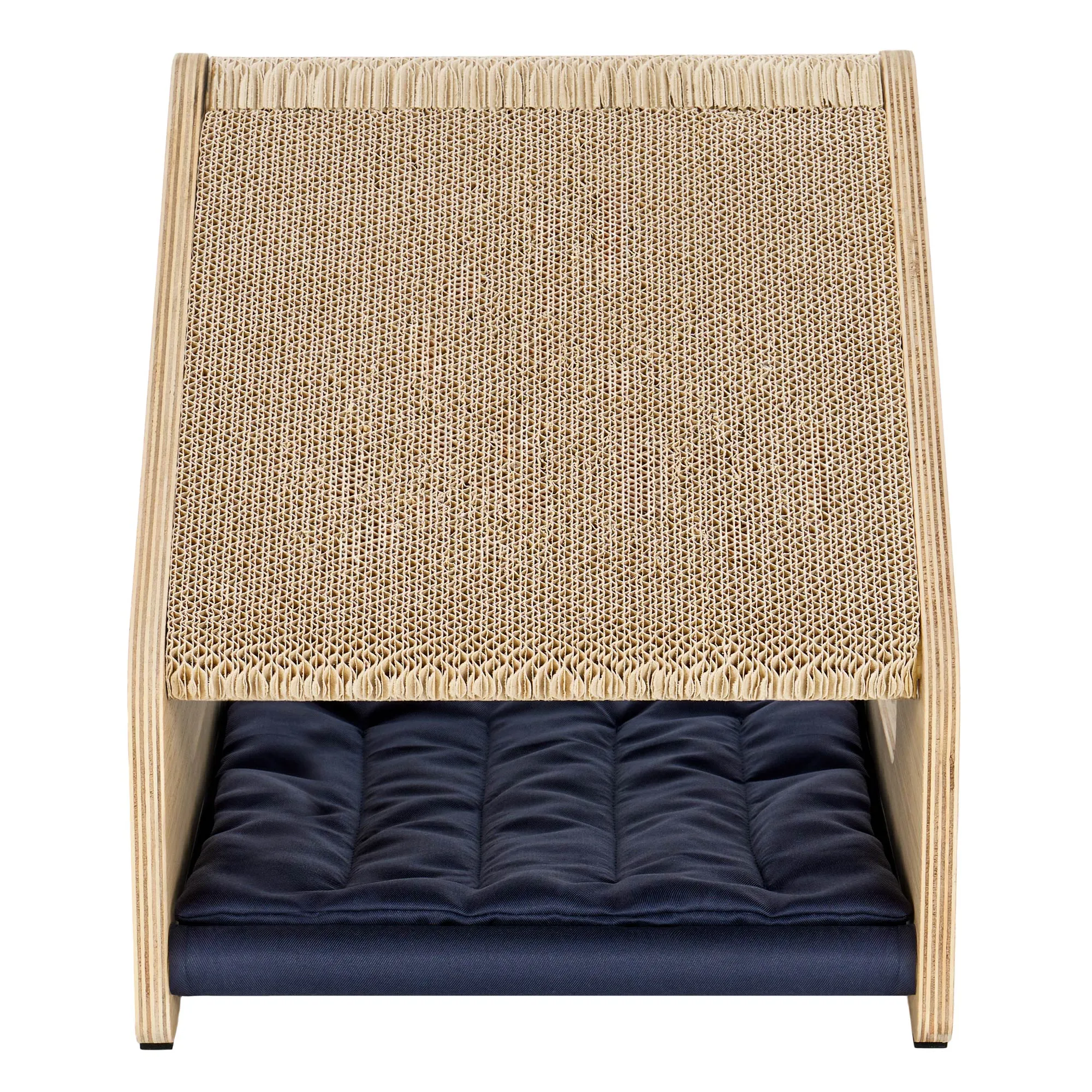 Ascentials by FurHaven Chalet Angled Scratching House (16”), Compact Cat Hideaway