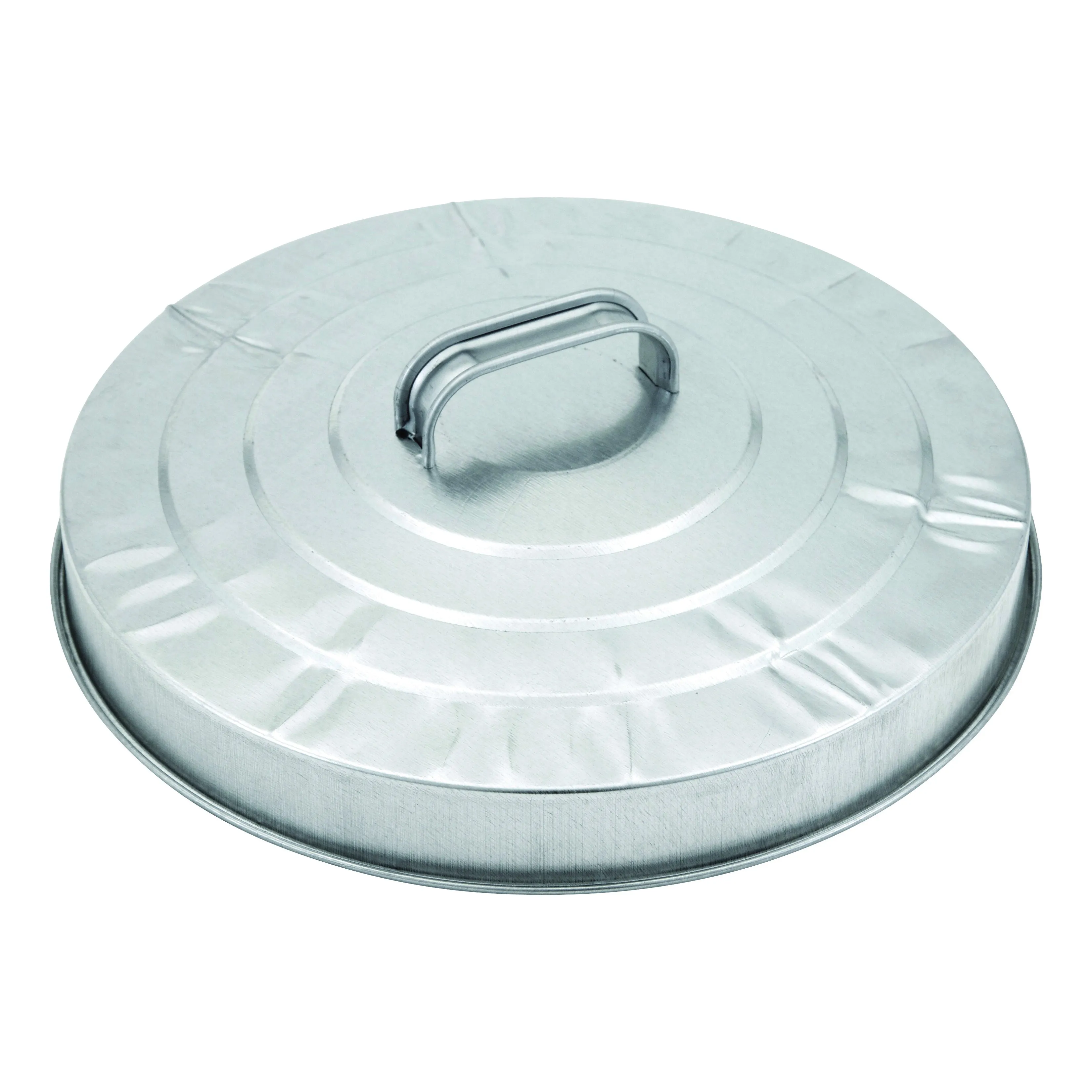 Behrens 38111 Trash Can Lid, Galvanized Steel, Silver, For: 20 gal Cans