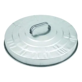 Behrens 38111 Trash Can Lid, Galvanized Steel, Silver, For: 20 gal Cans