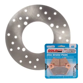 BRAKE DISC & PAD FRONT KIT - POL ACE 570 14-15