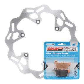 BRAKE DISC & PAD REAR KIT - YAM WR250F 20 - WAVE