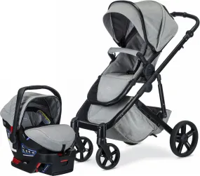 Britax 2018 B-Ready & B-Safe Ultra Travel System Bundle - Nanotex (Moisture, Odor, and Stain Resistant Fabric)