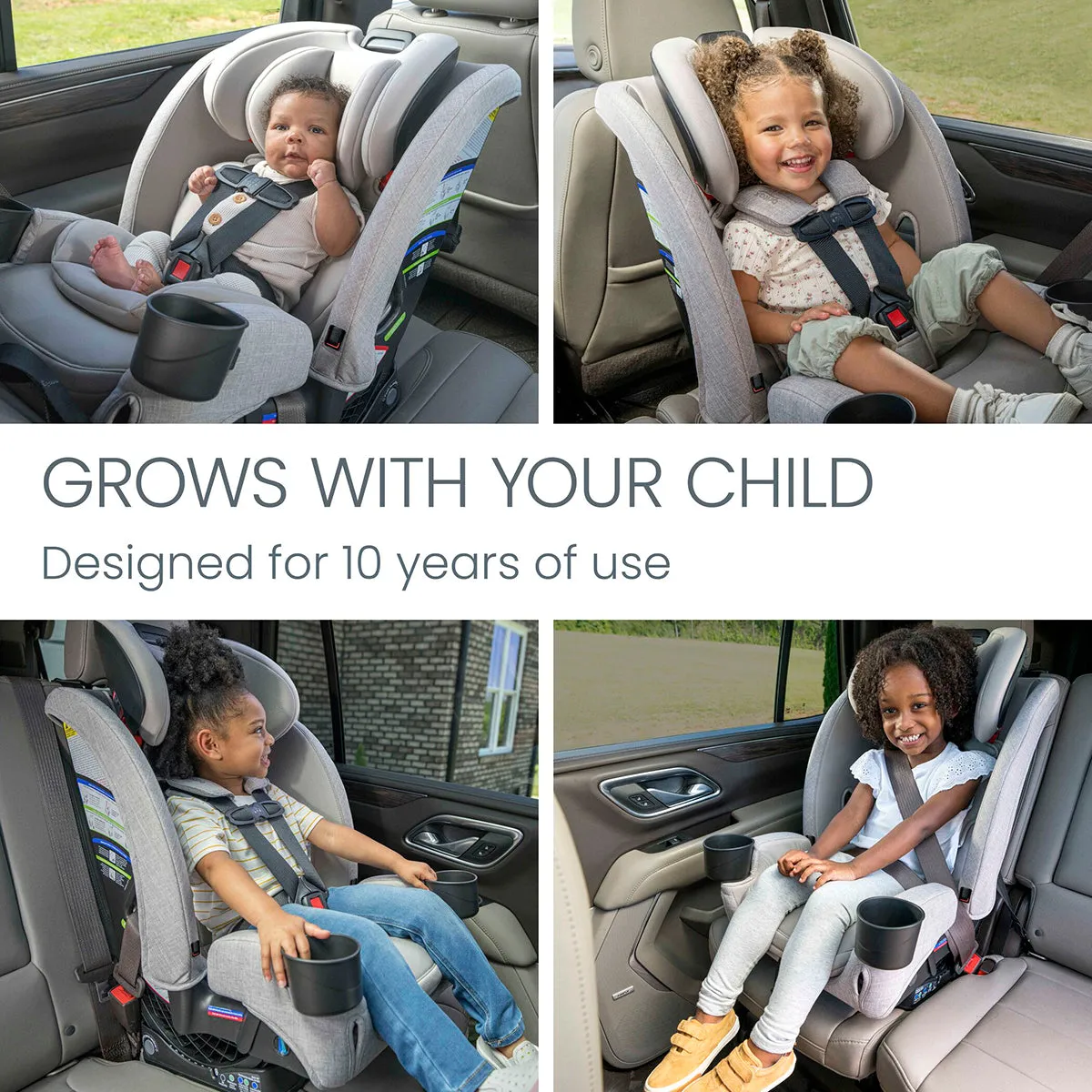 Britax One4Life Slim All-in-One Convertible Car Seat - Mineral Gray