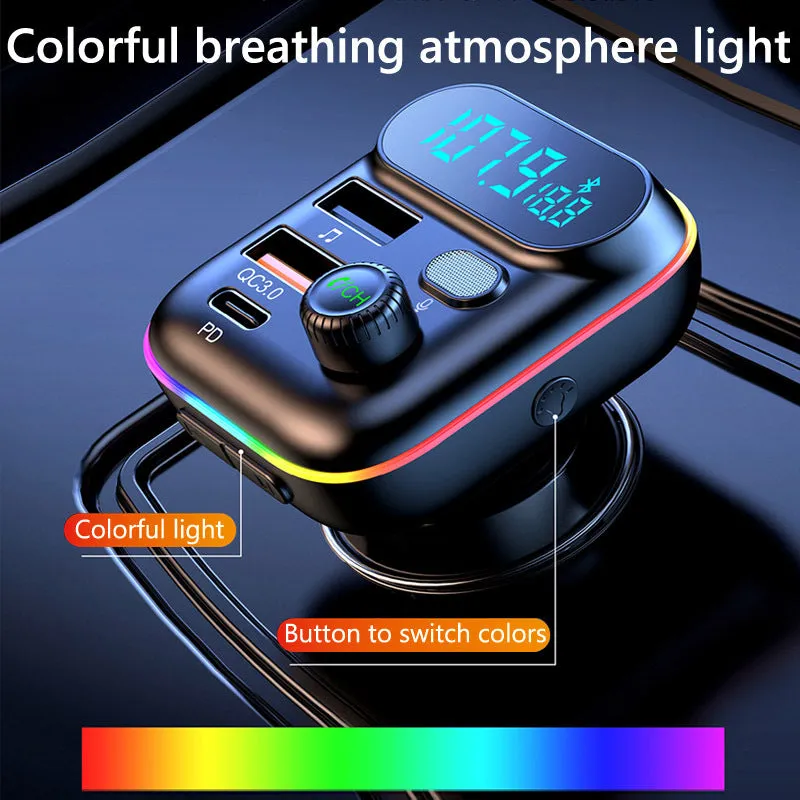 Car Bluetooth-compatable Mp3  Player Pd 18w Type C Qc3.0 Usb