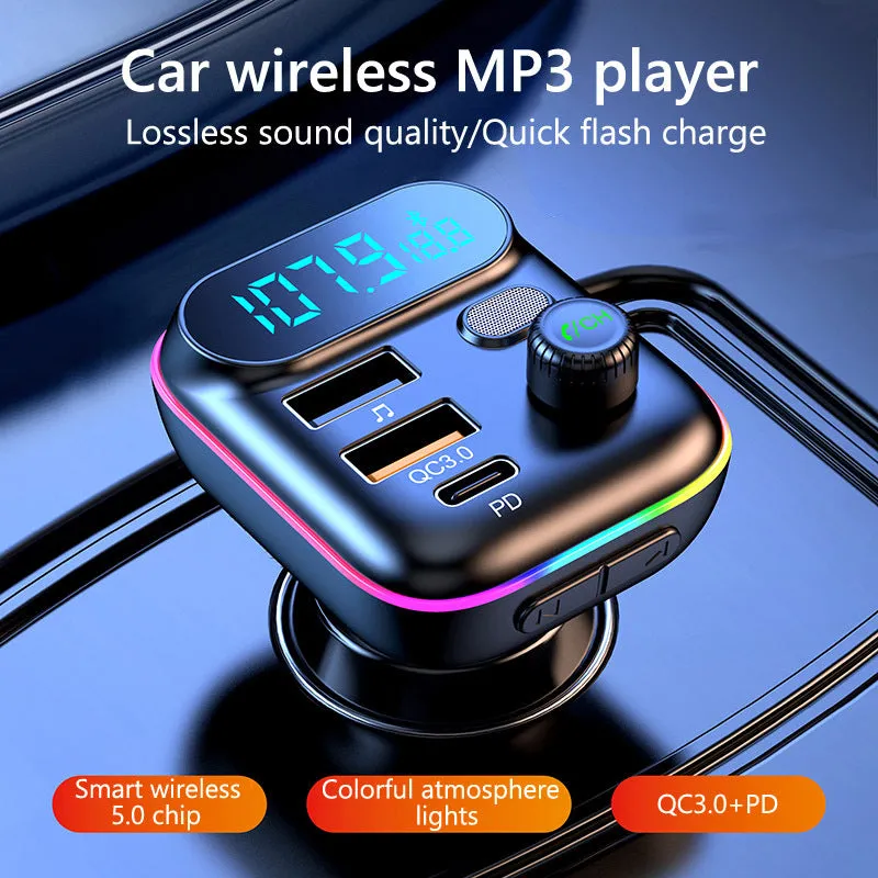 Car Bluetooth-compatable Mp3  Player Pd 18w Type C Qc3.0 Usb