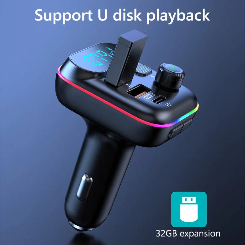 Car Bluetooth-compatable Mp3  Player Pd 18w Type C Qc3.0 Usb