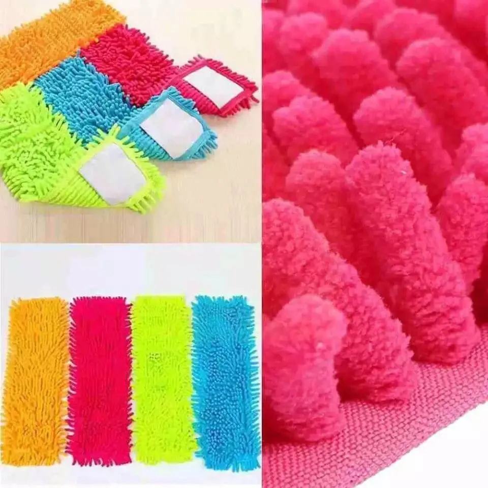 Chenille Mop Replacement Head For Floor Cleaning, Cloth Microfiber Self Wring Pads, Microfiber Mop Pads, Refill Heads for Flat Dust Mops, Floor Mop