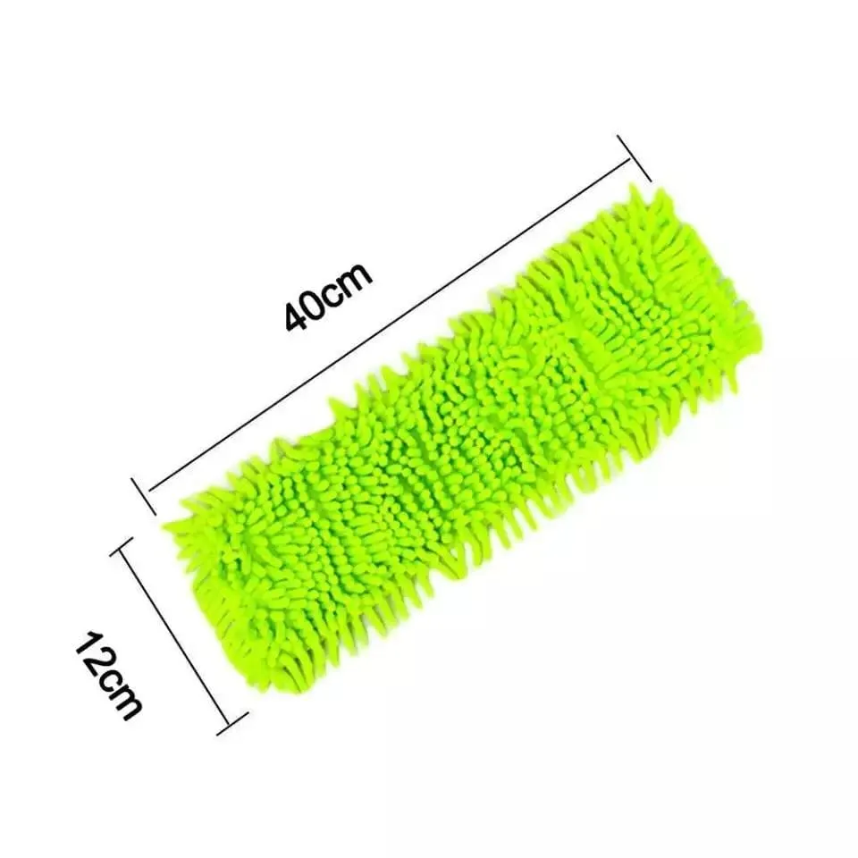 Chenille Mop Replacement Head For Floor Cleaning, Cloth Microfiber Self Wring Pads, Microfiber Mop Pads, Refill Heads for Flat Dust Mops, Floor Mop