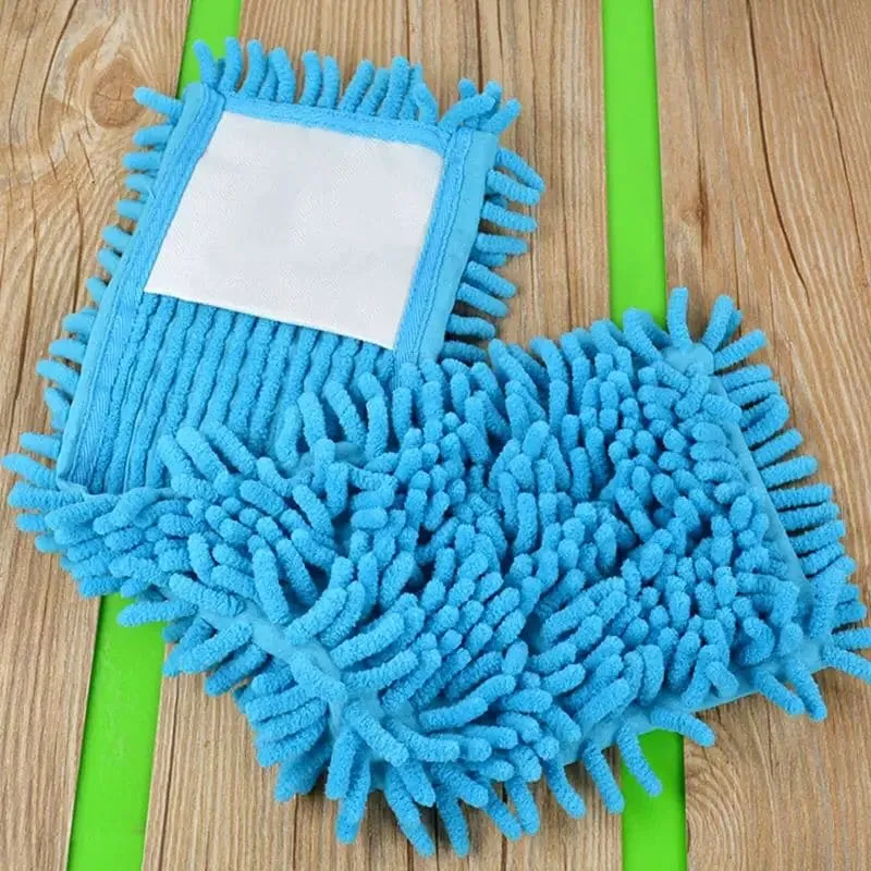Chenille Mop Replacement Head For Floor Cleaning, Cloth Microfiber Self Wring Pads, Microfiber Mop Pads, Refill Heads for Flat Dust Mops, Floor Mop