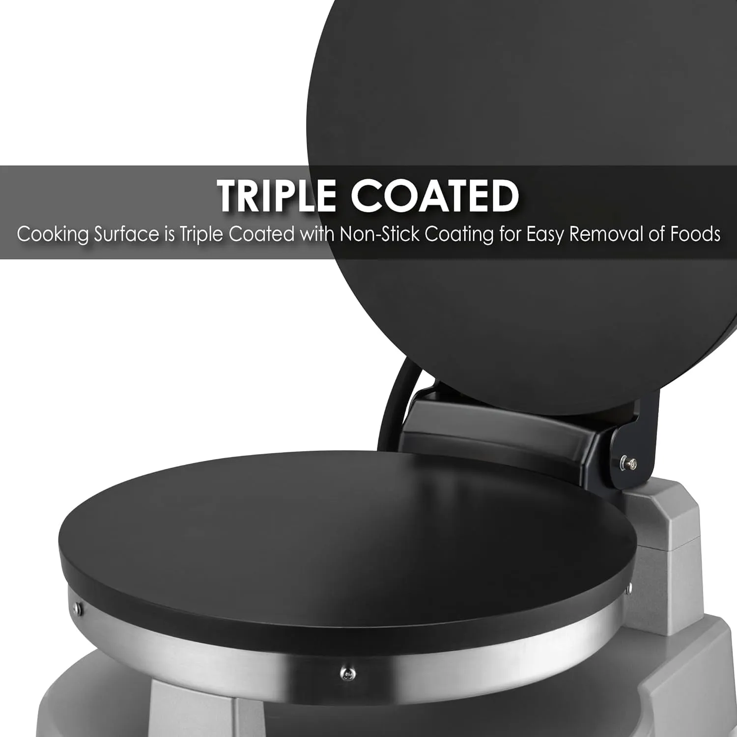Commercial Dual Sided Cooktop, Xpress Multipurpose Flat Double Non-Stick Surface Griddle, Commercial Foodservice Electric Grill Machine, Crepe Press,