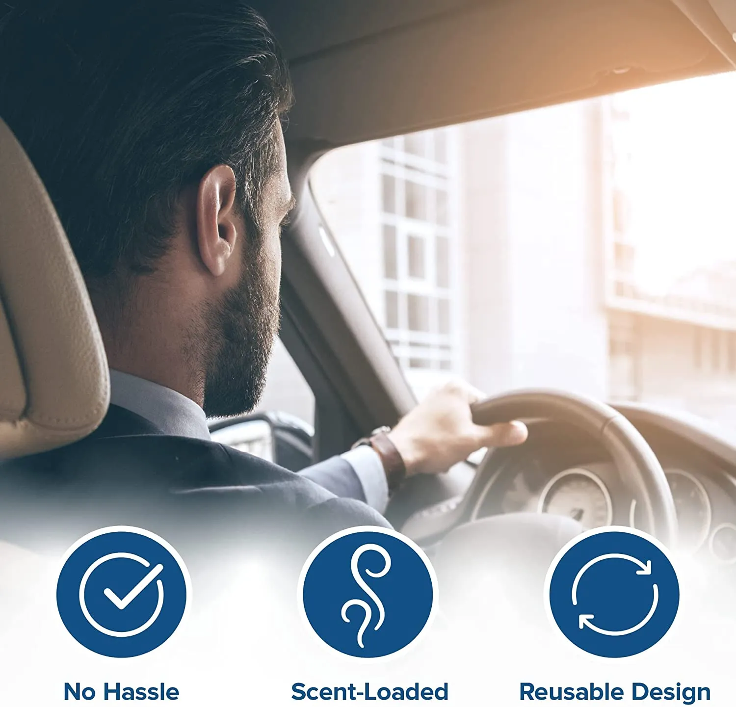 Cottony Fresh™ Aromables® Vent Clip Car Air Freshener - (Single and 3-Pack Bundle Options)