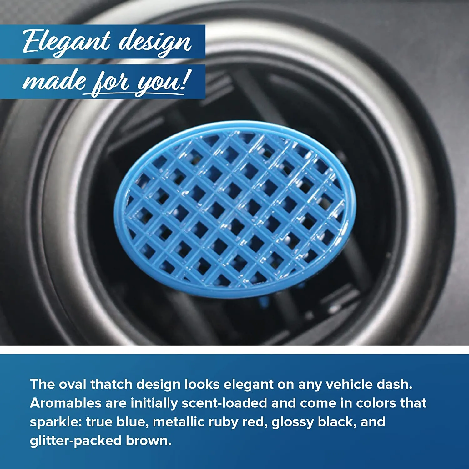Cottony Fresh™ Aromables® Vent Clip Car Air Freshener - (Single and 3-Pack Bundle Options)