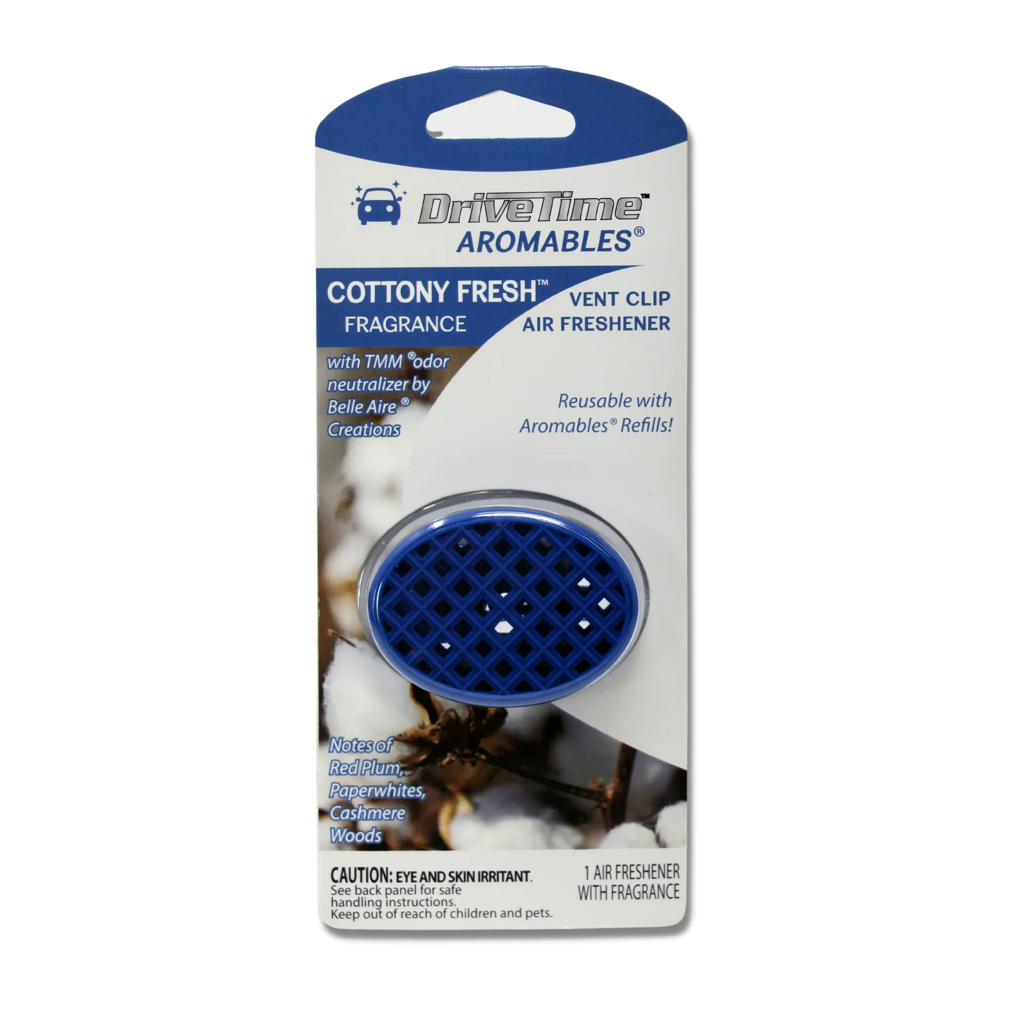 Cottony Fresh™ Aromables® Vent Clip Car Air Freshener - (Single and 3-Pack Bundle Options)