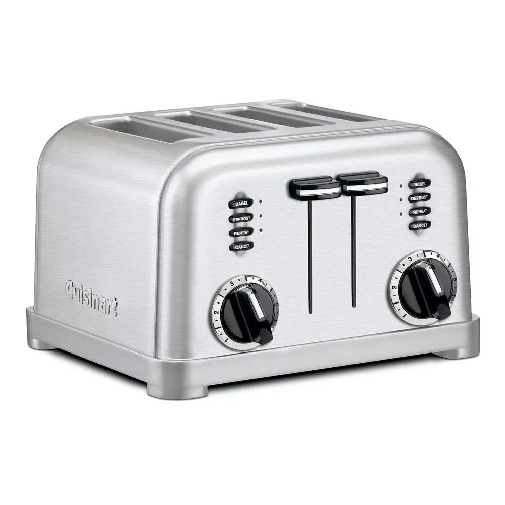 CUISINART 4-Slice Classic Metal Toaster - Refurbished with Cuisinart Warranty - CPT-180