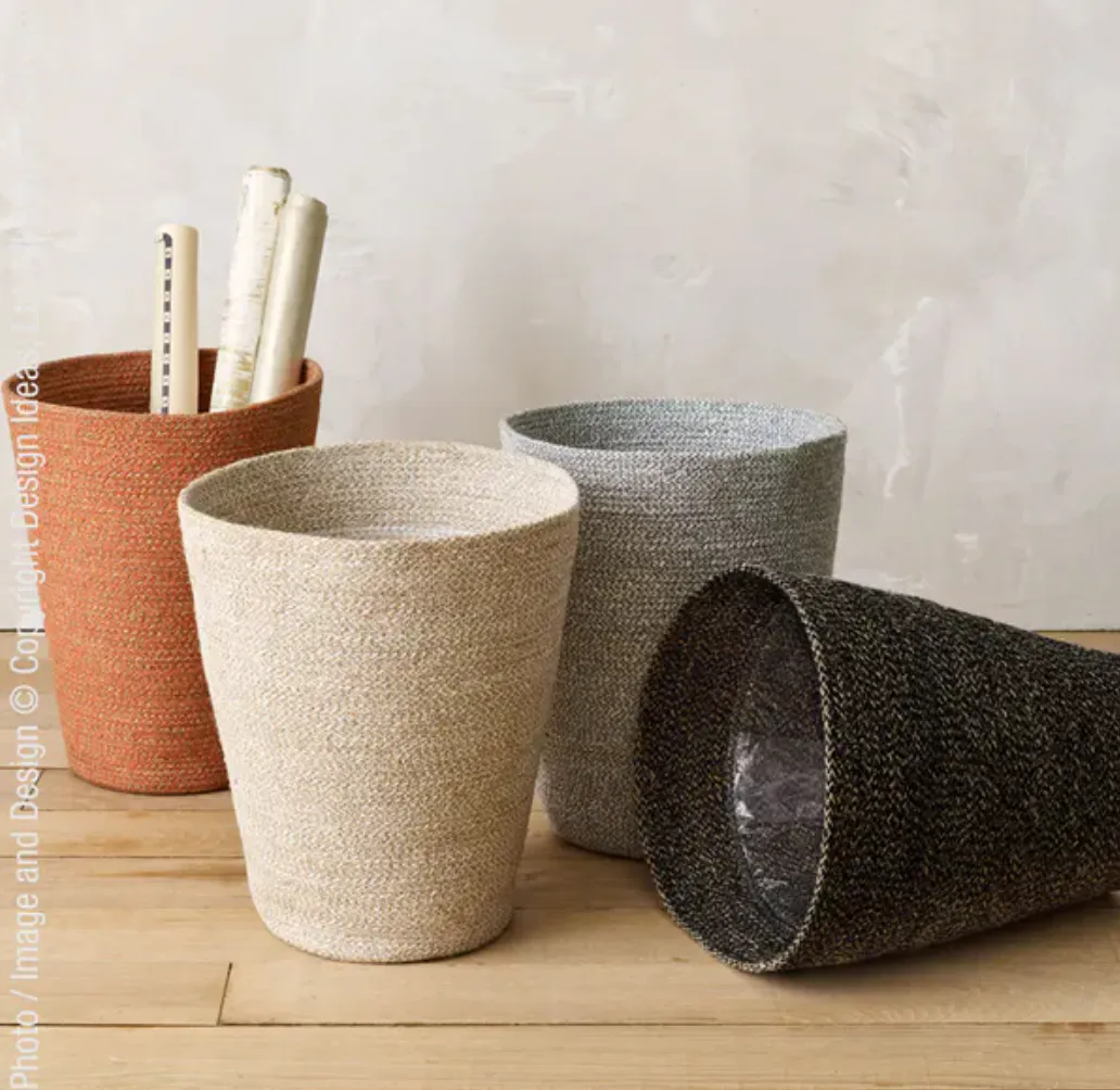 Design Ideas Melia Wastebasket – Sand