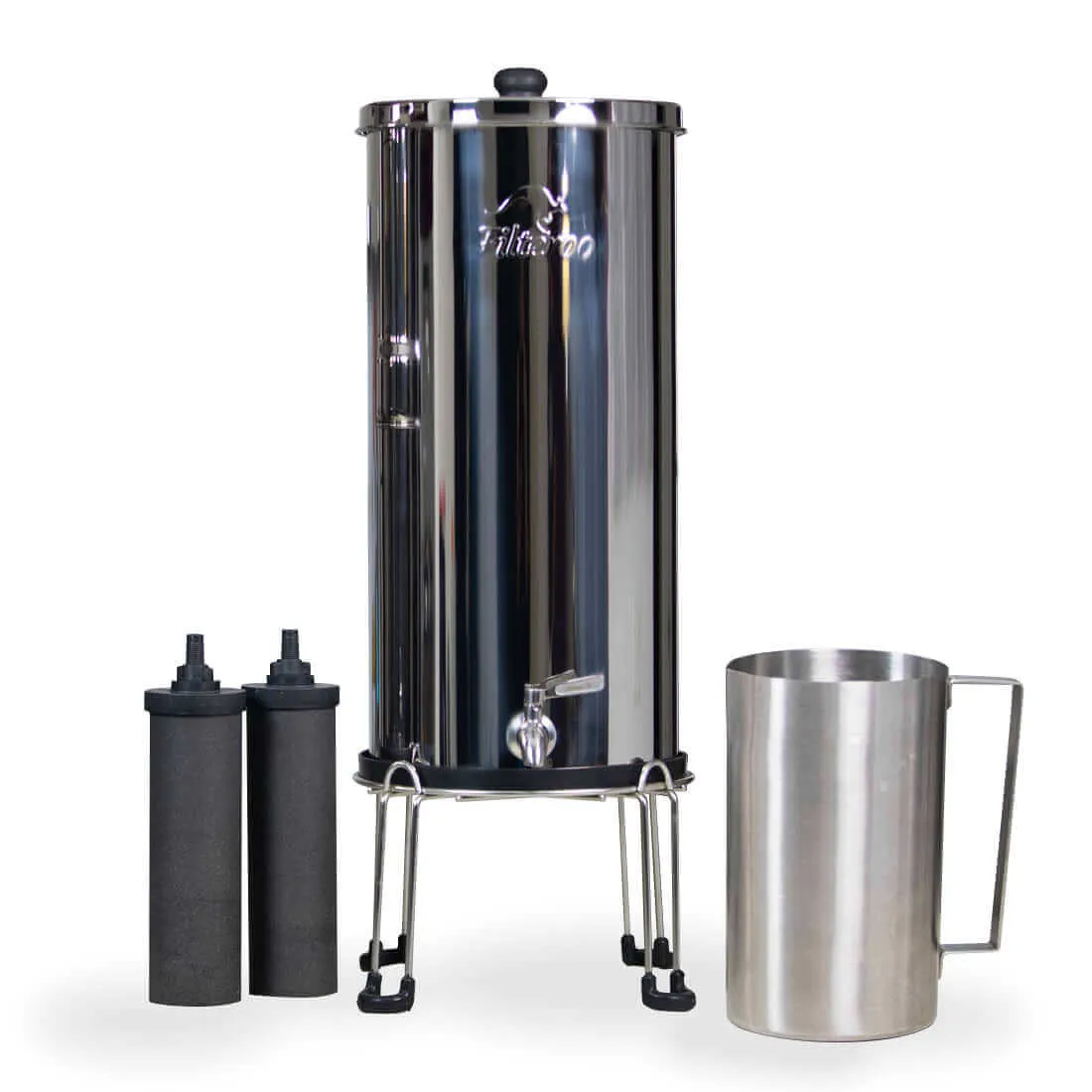 Filteroo® Superoo 12L, 16L, & 20L Stainless Steel Gravity Water Filter