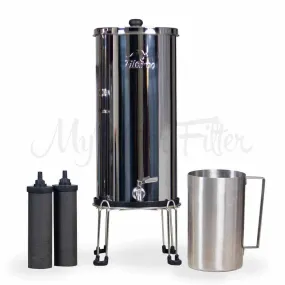 Filteroo® Superoo 12L, 16L, & 20L Stainless Steel Gravity Water Filter