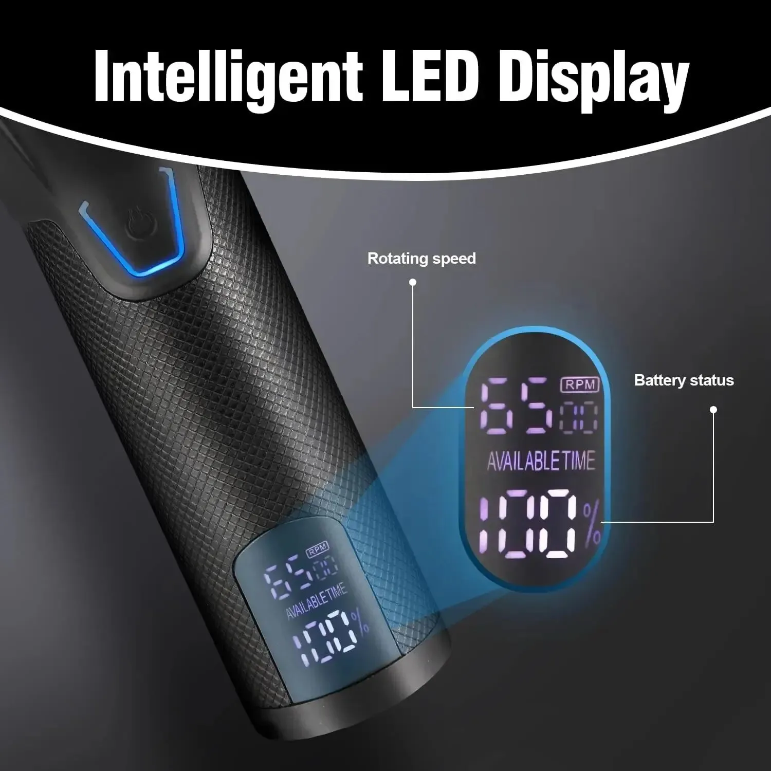 Hair Clipper Professional Hair Clipper Trimmer Set Hair Cutting Machine Cordless Barber Clipper LED Display Beard Trimmer Men