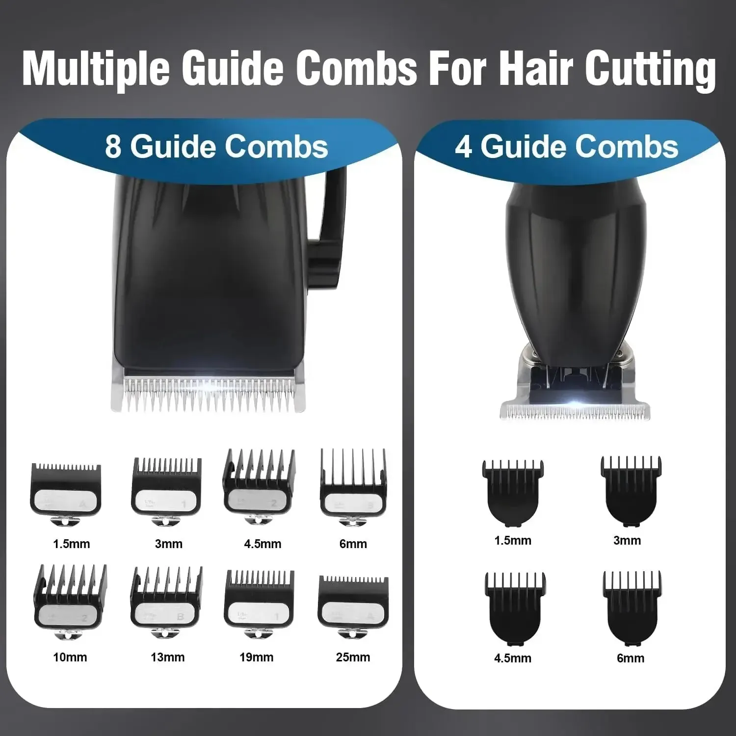 Hair Clipper Professional Hair Clipper Trimmer Set Hair Cutting Machine Cordless Barber Clipper LED Display Beard Trimmer Men