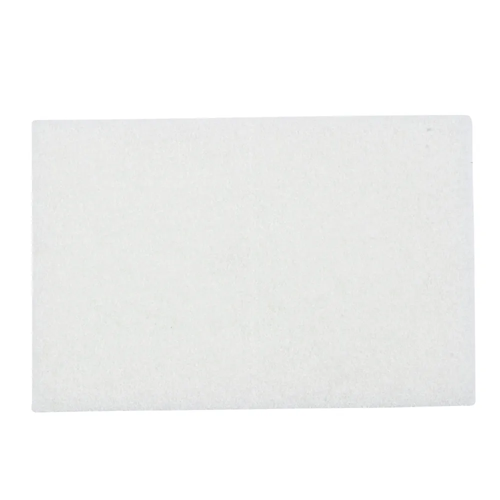Hand Pad - Norton Bear-Tex 456 White Clean & Finish Non-Woven Non-Abrasive 6" x 9" 66261045600