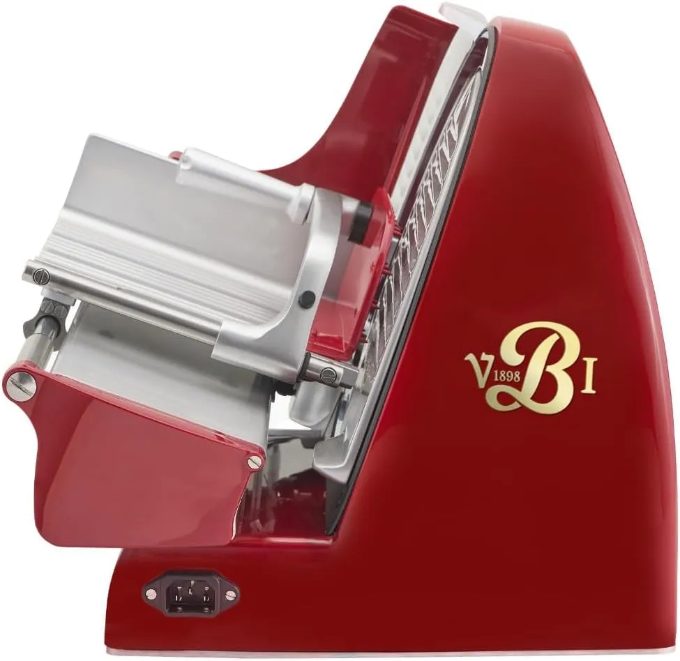 Home Line plus 250 Food Slicer/10-Inch Chromed Steel Blade/Adjustable Thickness/Premium Electric Slicer